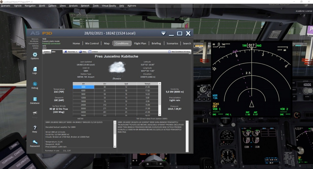 Weather Radar do PMDG e FSLABs Inoperante P3Dv5.1 HF1 Img_0110