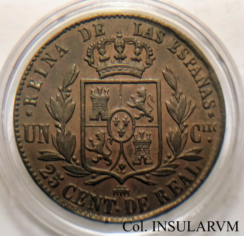 Isabel II, 25 Céntimos de Rea. 1861. Segovia. EBC+/EBC 25_czo13