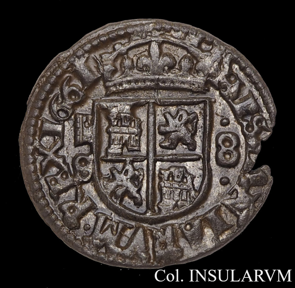 Felipe IV, 8 Maravedís. 1661S. Segovia. MBC/EBC- 8_mara38