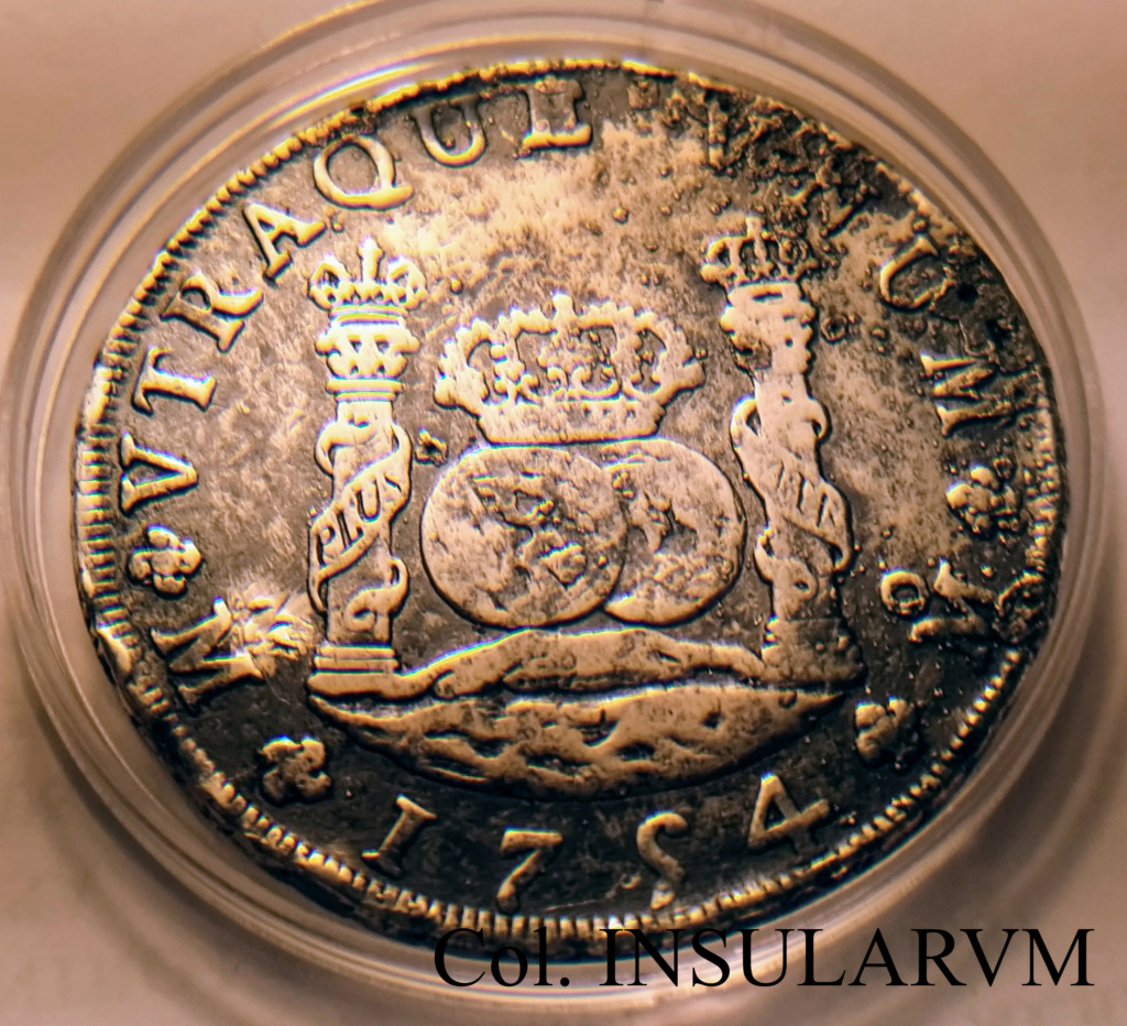 Fernando VI. 8 Reales. 1754. MF. México. “Duros de Cádiz (1904)” 8_real39