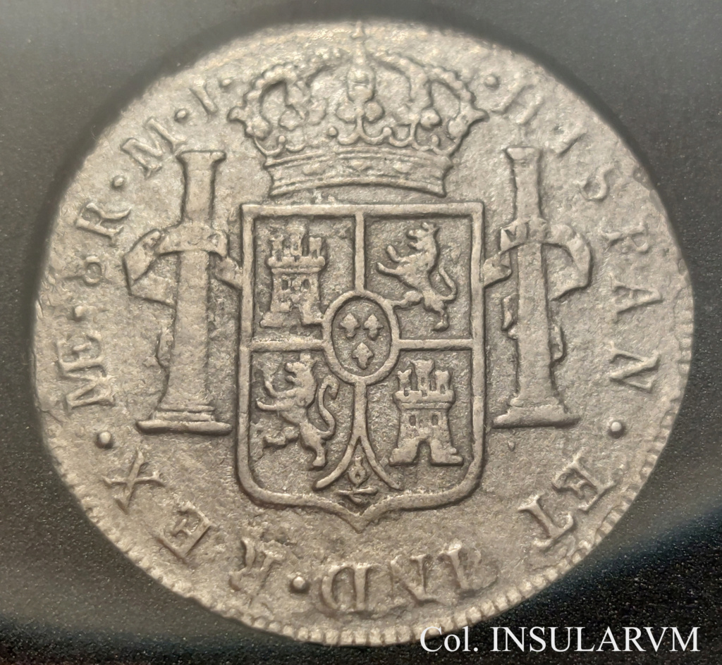 Carlos III, 8 Reales. 1780 MJ. Lima. Pecio “Santa Leocadia” (Ecuador, 1800) 8_real49