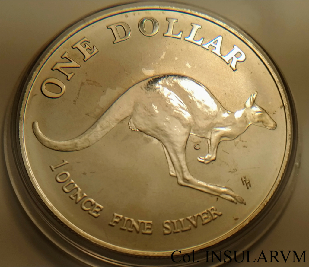 1 Dólar. 1993. Canguro. Australia. Plata. “Reverse Frosted” Onza_110