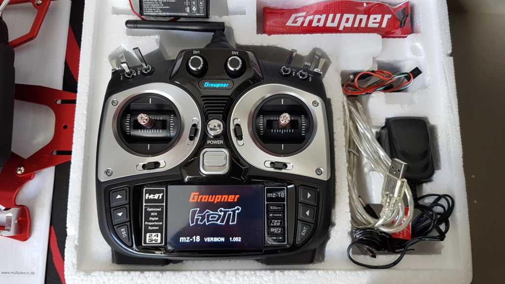 (VENDU) MZ18 Graupner/SJ 2.4 GHz 9 voies neuve 311