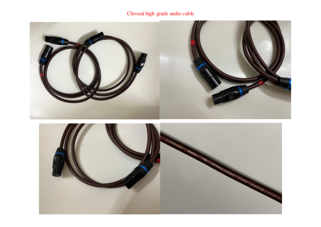 XLR to XLR HIFI Interconnect Cables Chosea11