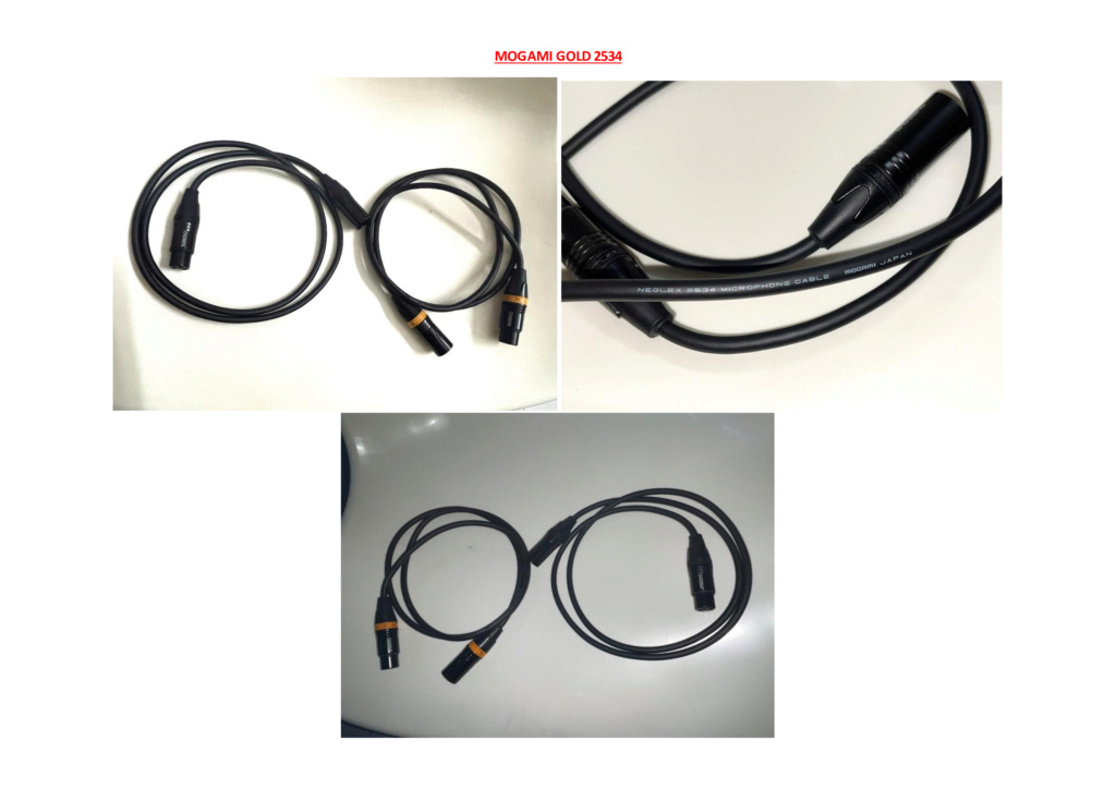 XLR to XLR HIFI Interconnect Cables Mogami10
