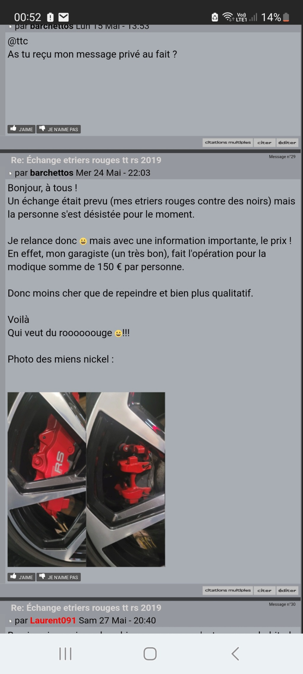 Échange etriers rouges tt rs 2019 - Page 3 Screen15