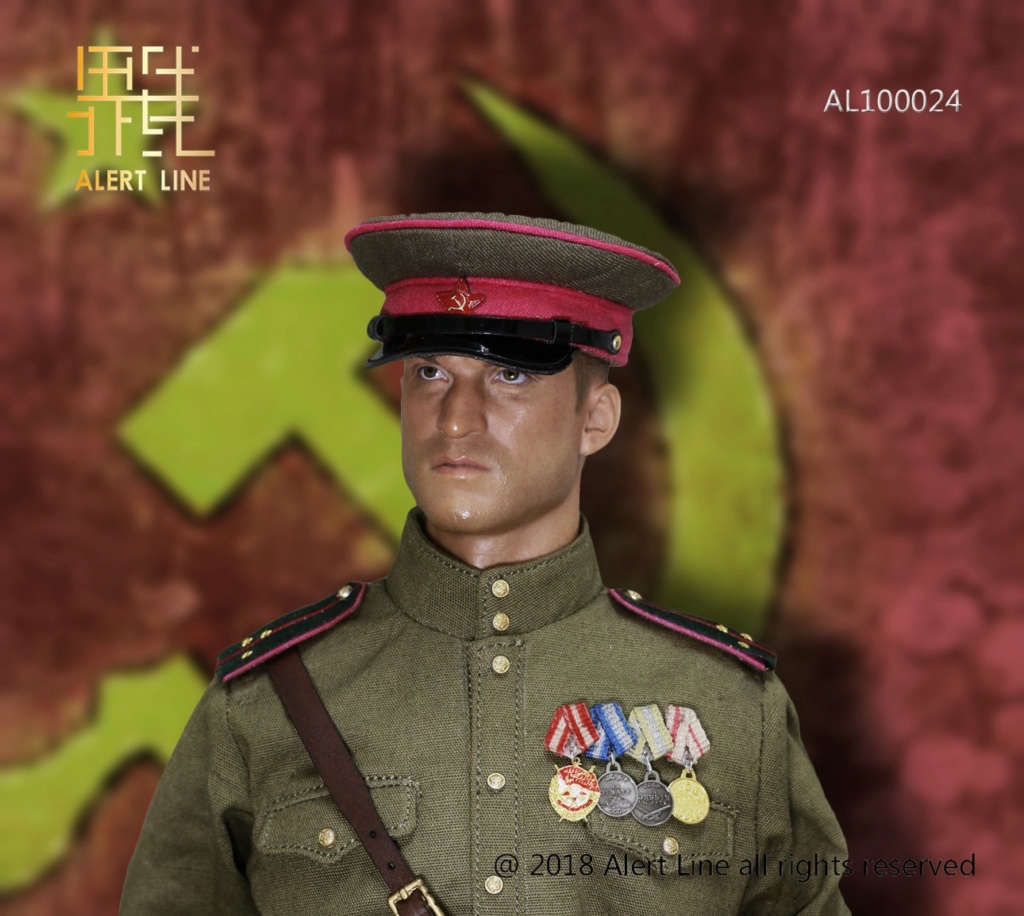 Soviet - NEW PRODUCT: Alert Line line play model new product: 1/6 World War II 1944-Soviet Red Army Infantry Captain Military Officer Set (AL100024#) 022