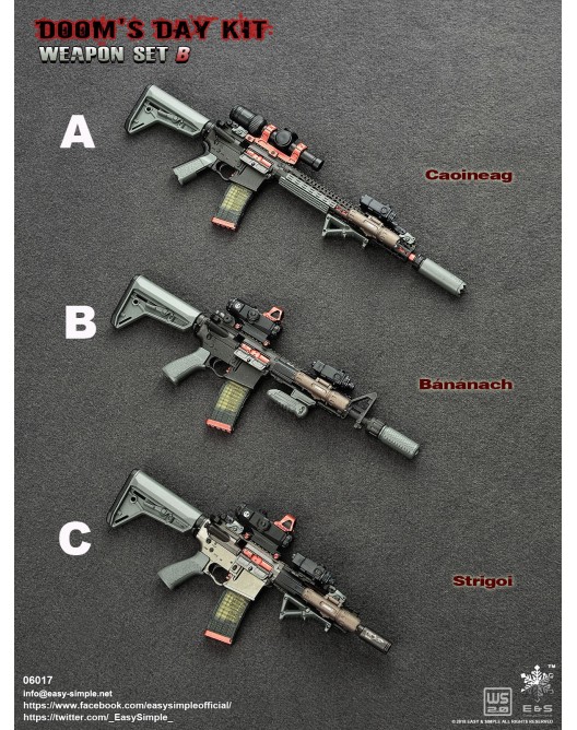 Weapons - NEW PRODUCT: Easy&Simple: 1/6 PMC Weapon Set (06016) & 1/6 Doom's Day Weapons Set (06017) 06017-10