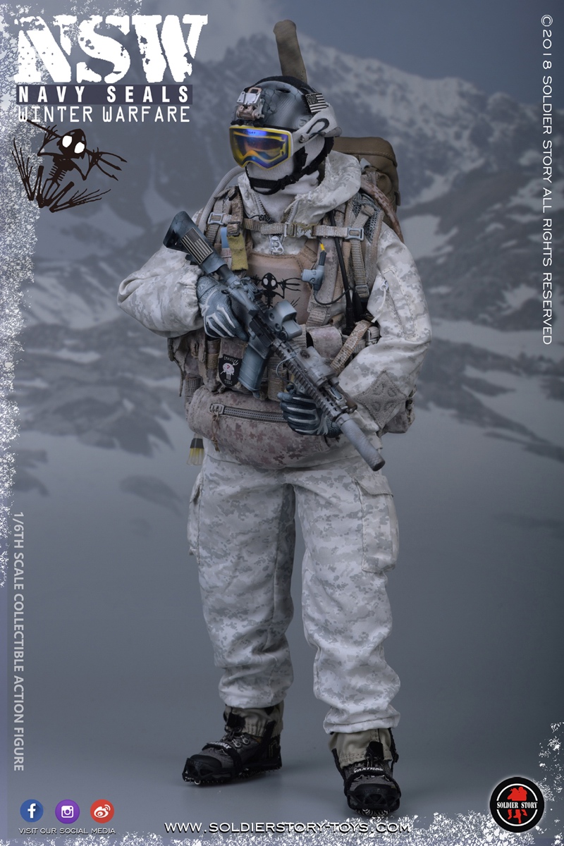 Soldierstory - NEW PRODUCT: SoldierStory: 1/6 US Navy Seals - NSW Snow Precision Shooter MARKSMAN (SS109#) 1011