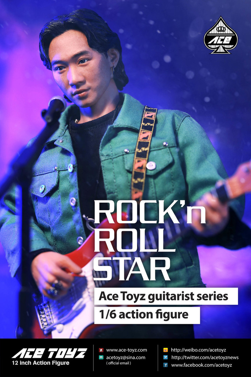 NEW PRODUCT: Ace Toyz AT-007 1/6 Guitarist Series : Rock & Roll Star Action Figure 1021