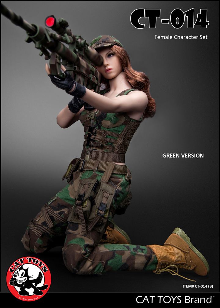 sexy - NEW PRODUCT: Cat Toys 1/6 Military Female Character Set (CAT-014) x 2 1101