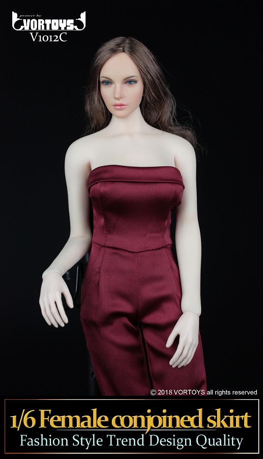 Clothing - NEW PRODUCT: VORTOYS New Products: 1/6 Women's Sexy One-piece Skirt Set Five Colors (V1012) 11107