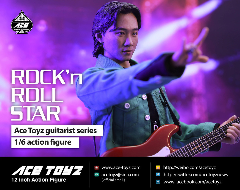 NEW PRODUCT: Ace Toyz AT-007 1/6 Guitarist Series : Rock & Roll Star Action Figure 1120