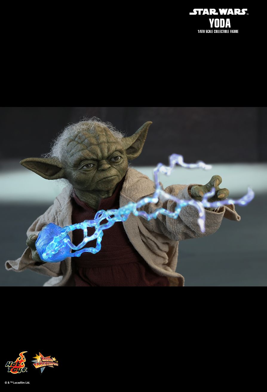 jedi - NEW PRODUCT: HOT TOYS: STAR WARS: EPISODE II: ATTACK OF THE CLONES YODA 1/6TH SCALE COLLECTIBLE FIGURE 1313