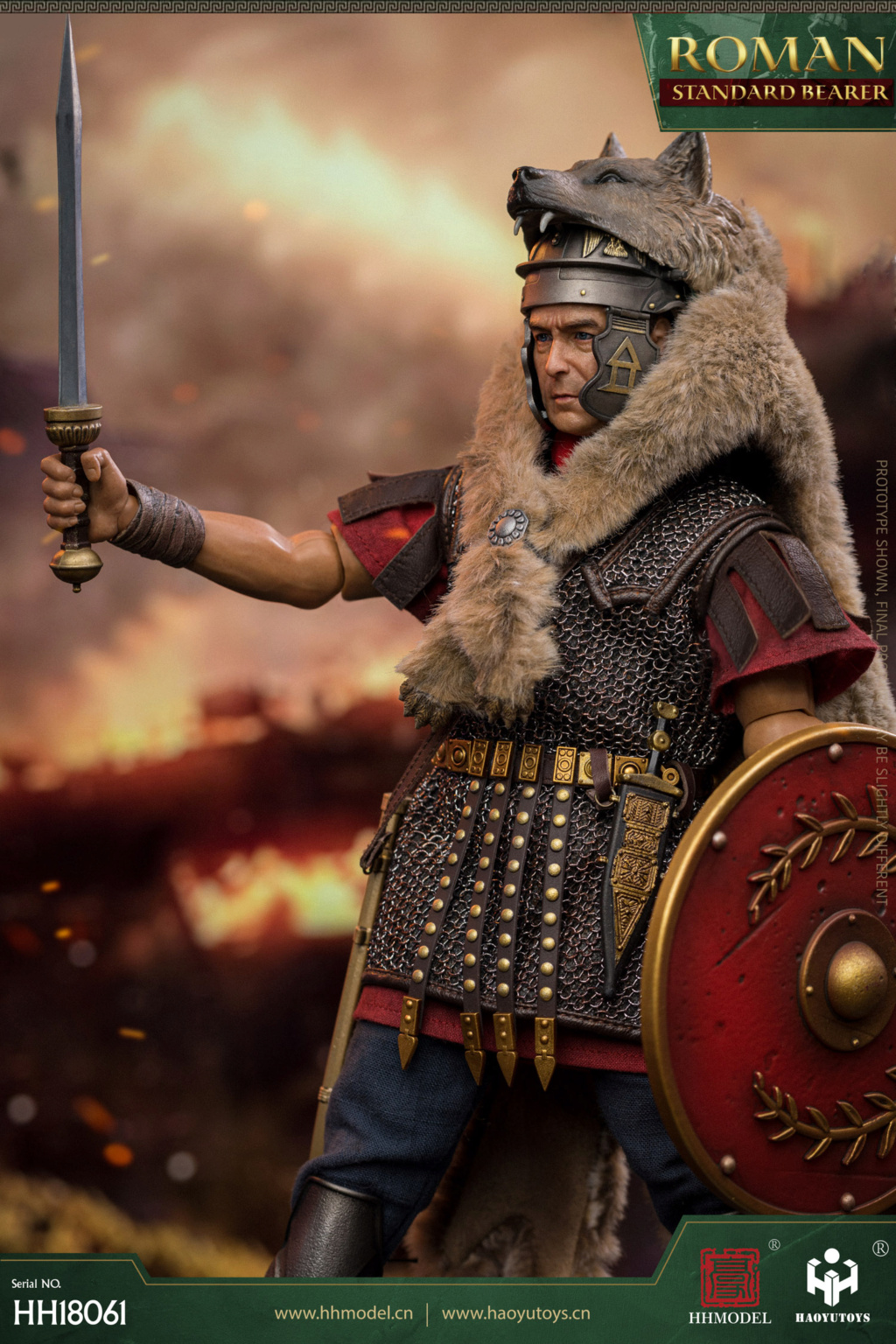 Historical - NEW PRODUCT: HHModel & HaoYuToys: 1/6 Empire Legion - Roman Standard Bearer Action Figure #HH18061 15035910