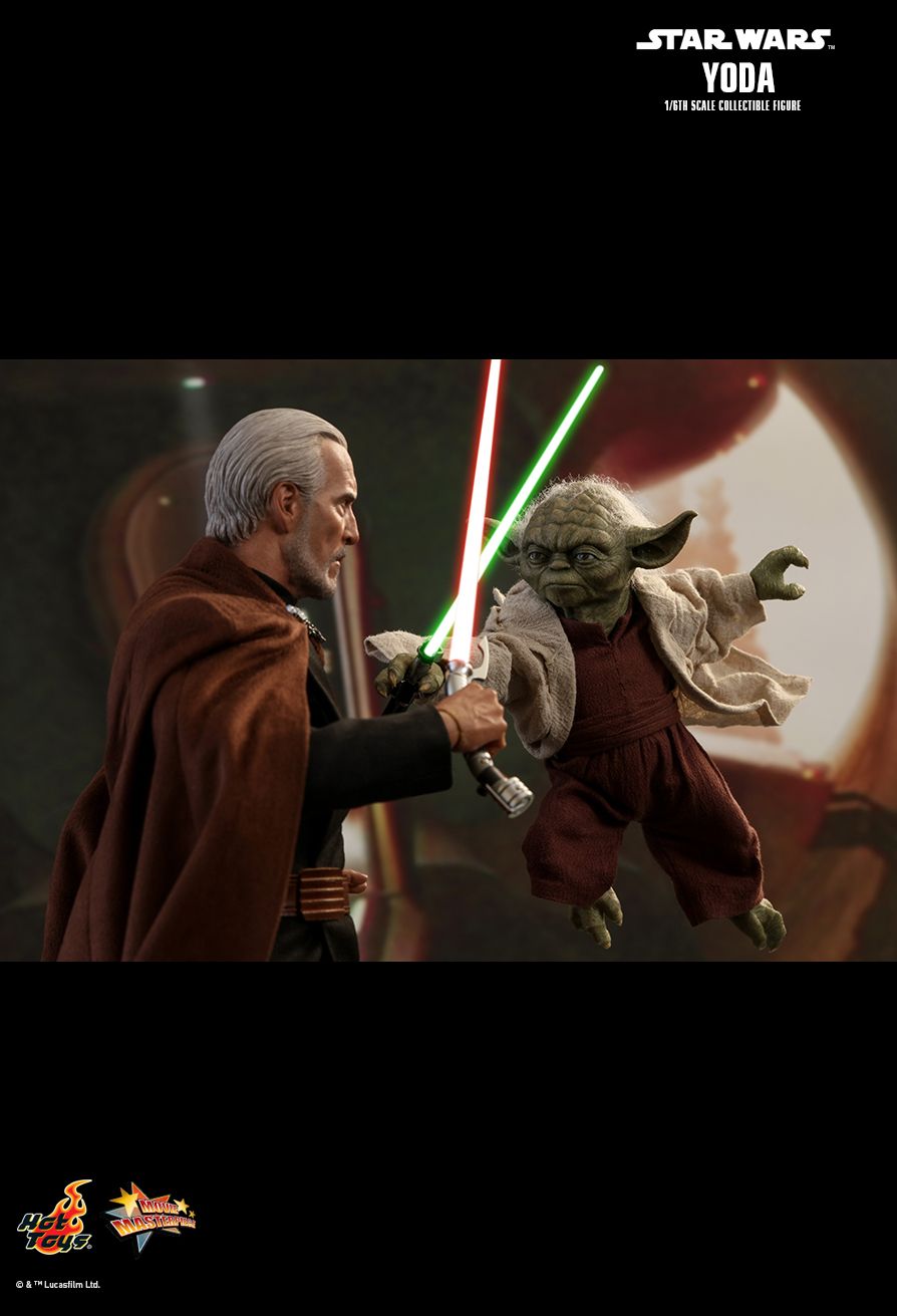 starwars - NEW PRODUCT: HOT TOYS: STAR WARS: EPISODE II: ATTACK OF THE CLONES YODA 1/6TH SCALE COLLECTIBLE FIGURE 1611