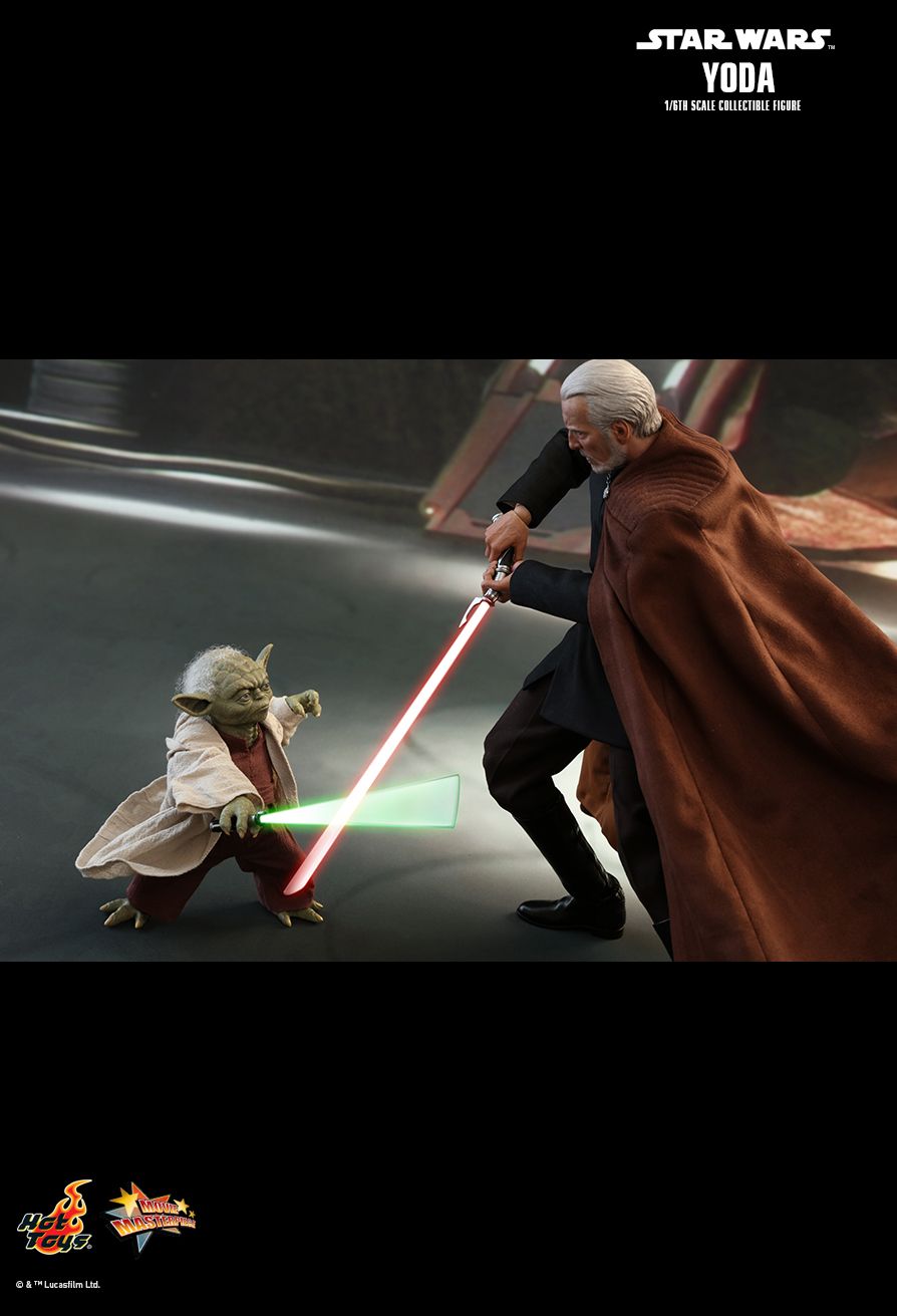 starwars - NEW PRODUCT: HOT TOYS: STAR WARS: EPISODE II: ATTACK OF THE CLONES YODA 1/6TH SCALE COLLECTIBLE FIGURE 1711