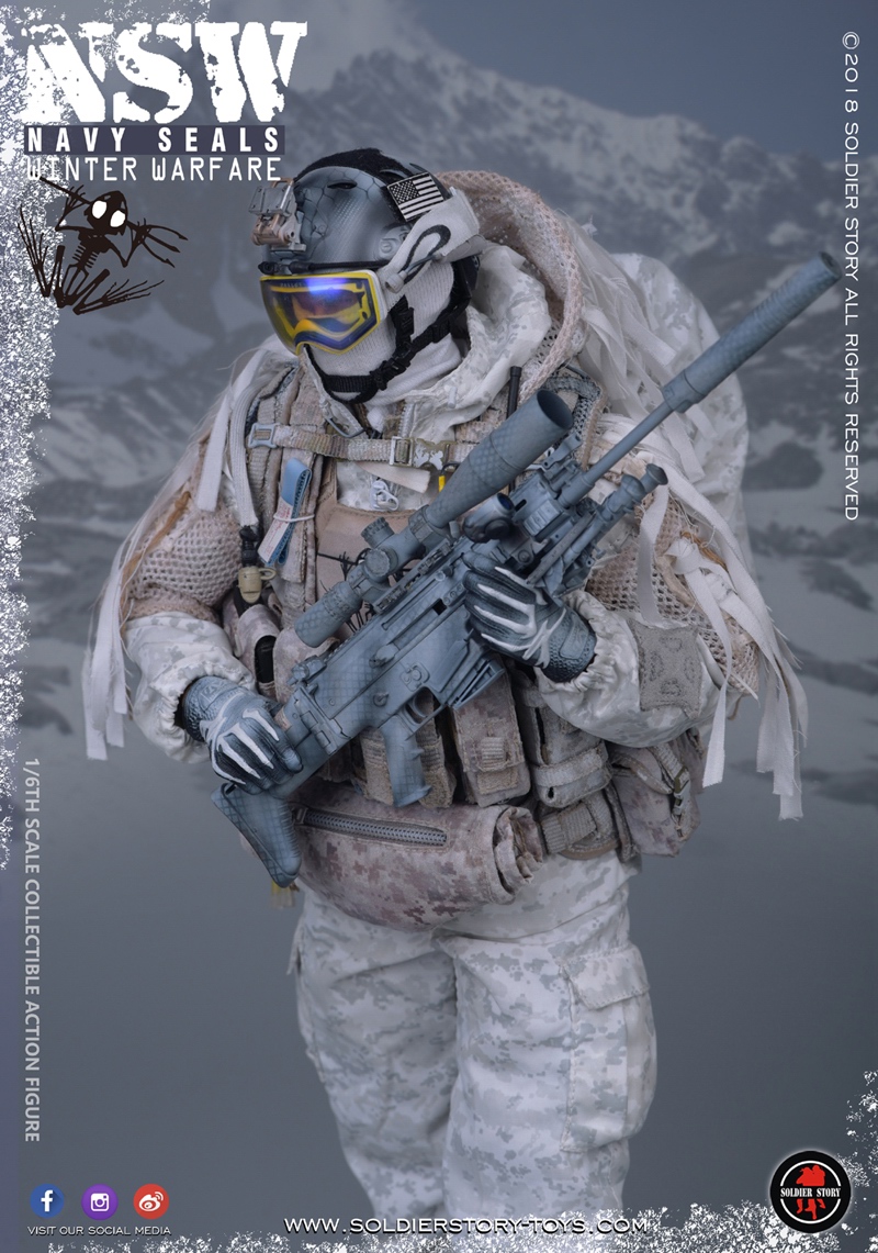 ModernMilitary - NEW PRODUCT: SoldierStory: 1/6 US Navy Seals - NSW Snow Precision Shooter MARKSMAN (SS109#) 2110