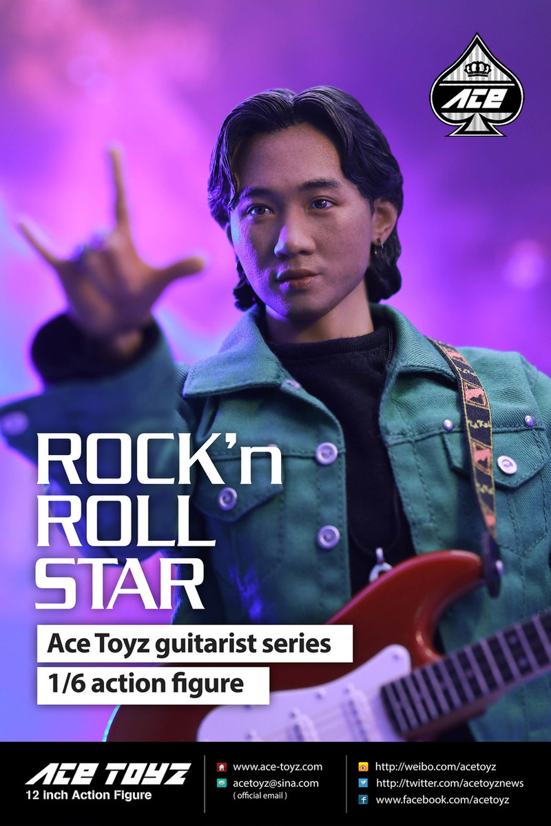 Asian - NEW PRODUCT: Ace Toyz AT-007 1/6 Guitarist Series : Rock & Roll Star Action Figure 221