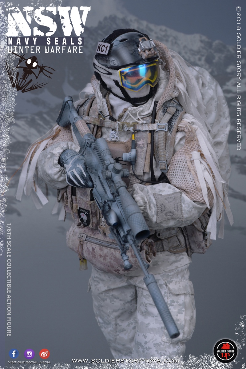 ModernMilitary - NEW PRODUCT: SoldierStory: 1/6 US Navy Seals - NSW Snow Precision Shooter MARKSMAN (SS109#) 2410