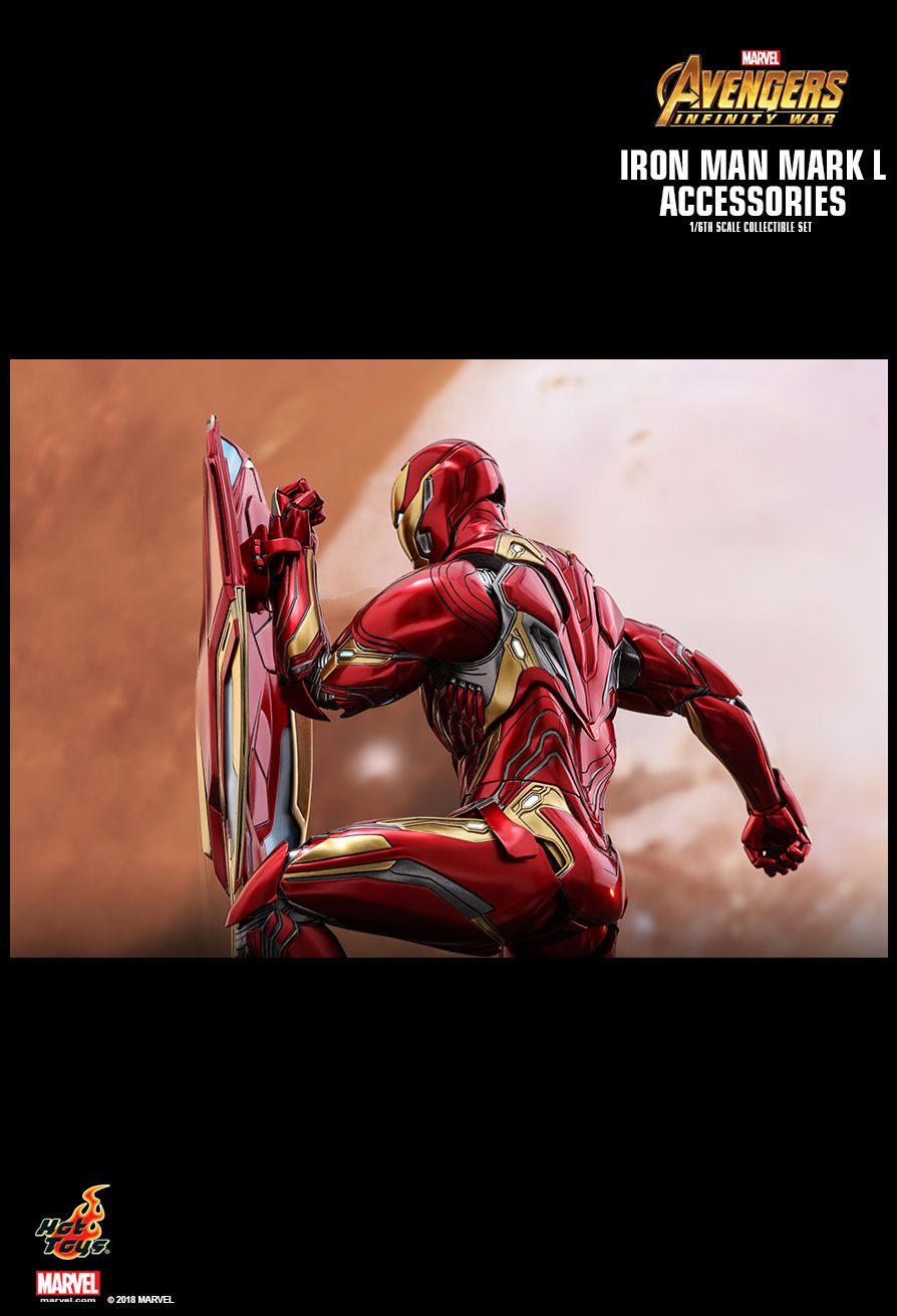 NEW PRODUCT:  HOT TOYS: AVENGERS: INFINITY WAR IRON MAN MARK L 1/6TH SCALE ACCESSORIES COLLECTIBLE SET 2423