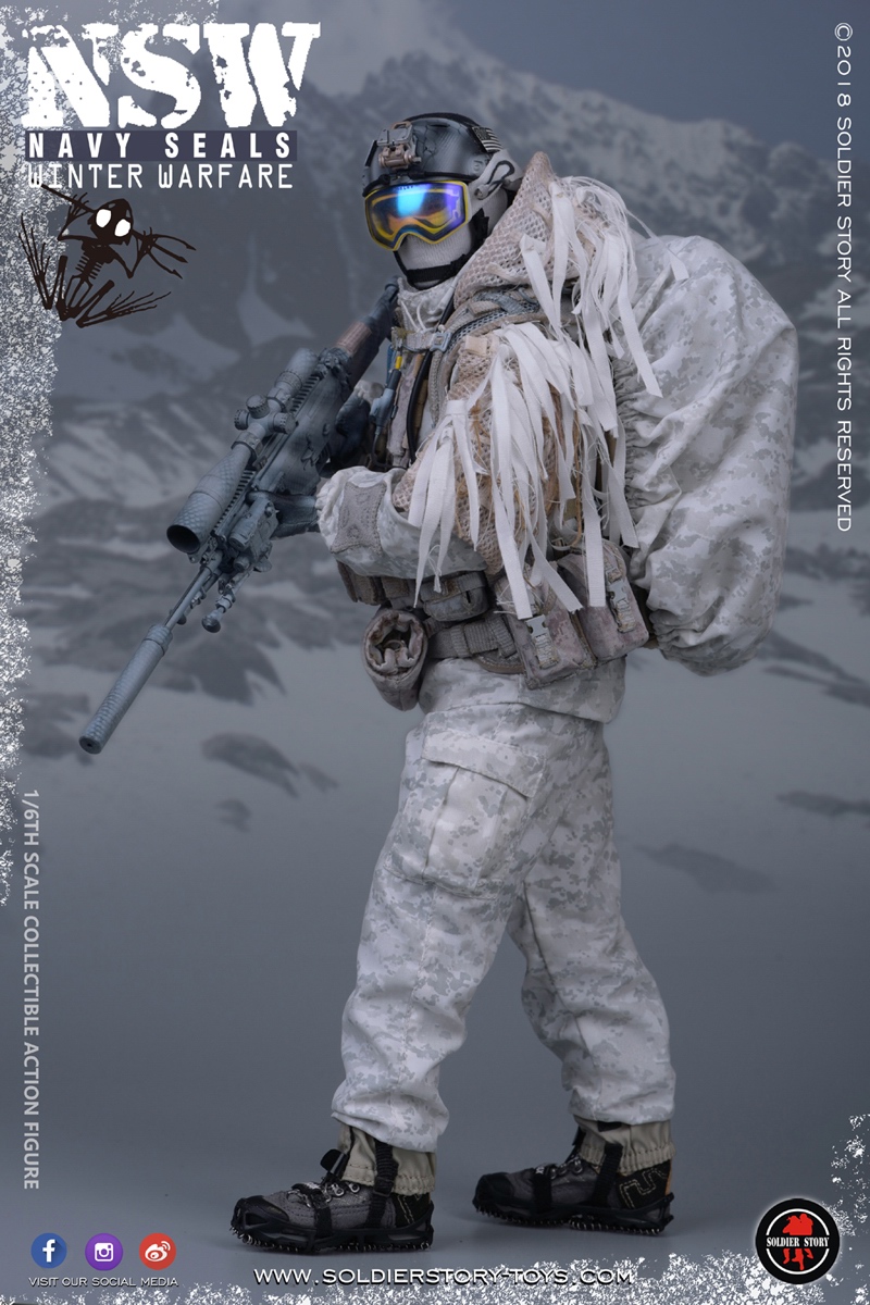 SS109 - NEW PRODUCT: SoldierStory: 1/6 US Navy Seals - NSW Snow Precision Shooter MARKSMAN (SS109#) 311