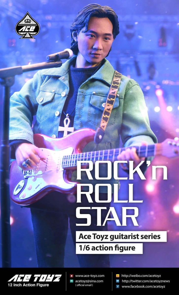 NEW PRODUCT: Ace Toyz AT-007 1/6 Guitarist Series : Rock & Roll Star Action Figure 321