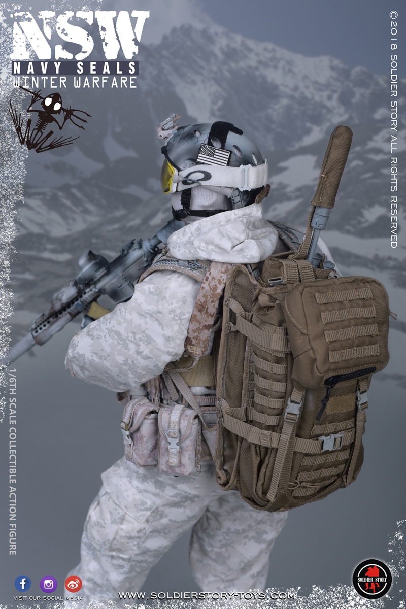 SS109 - NEW PRODUCT: SoldierStory: 1/6 US Navy Seals - NSW Snow Precision Shooter MARKSMAN (SS109#) 3310