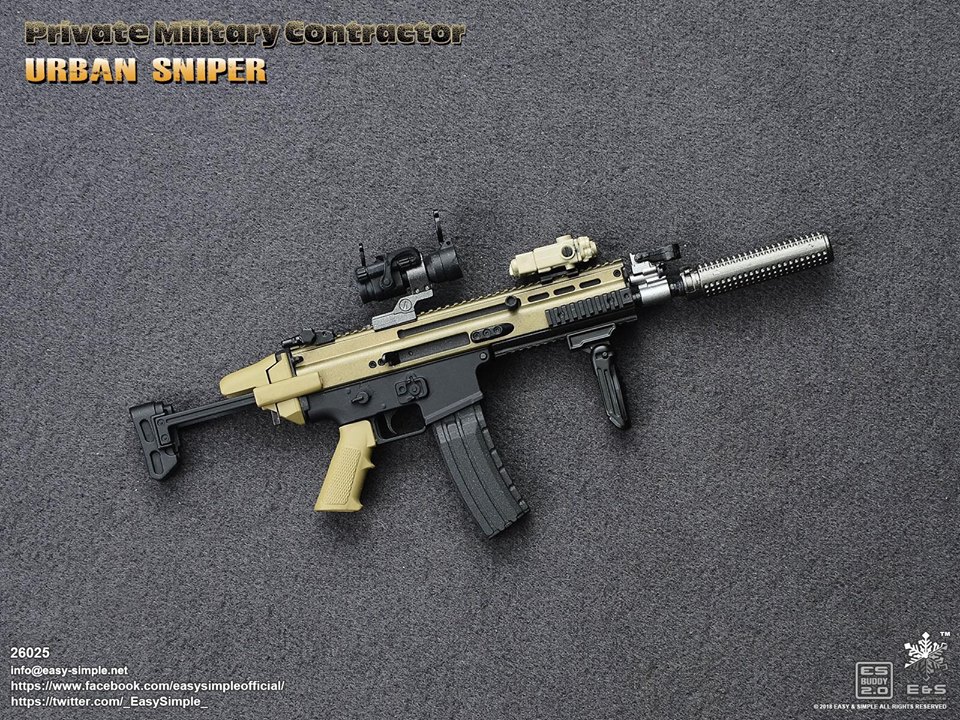 ModernMilitary - NEW PRODUCT: EASY & SIMPLE: Private Military Contractor Urban Sniper - 1/6 Scale Figure (EAS-26025) 3912