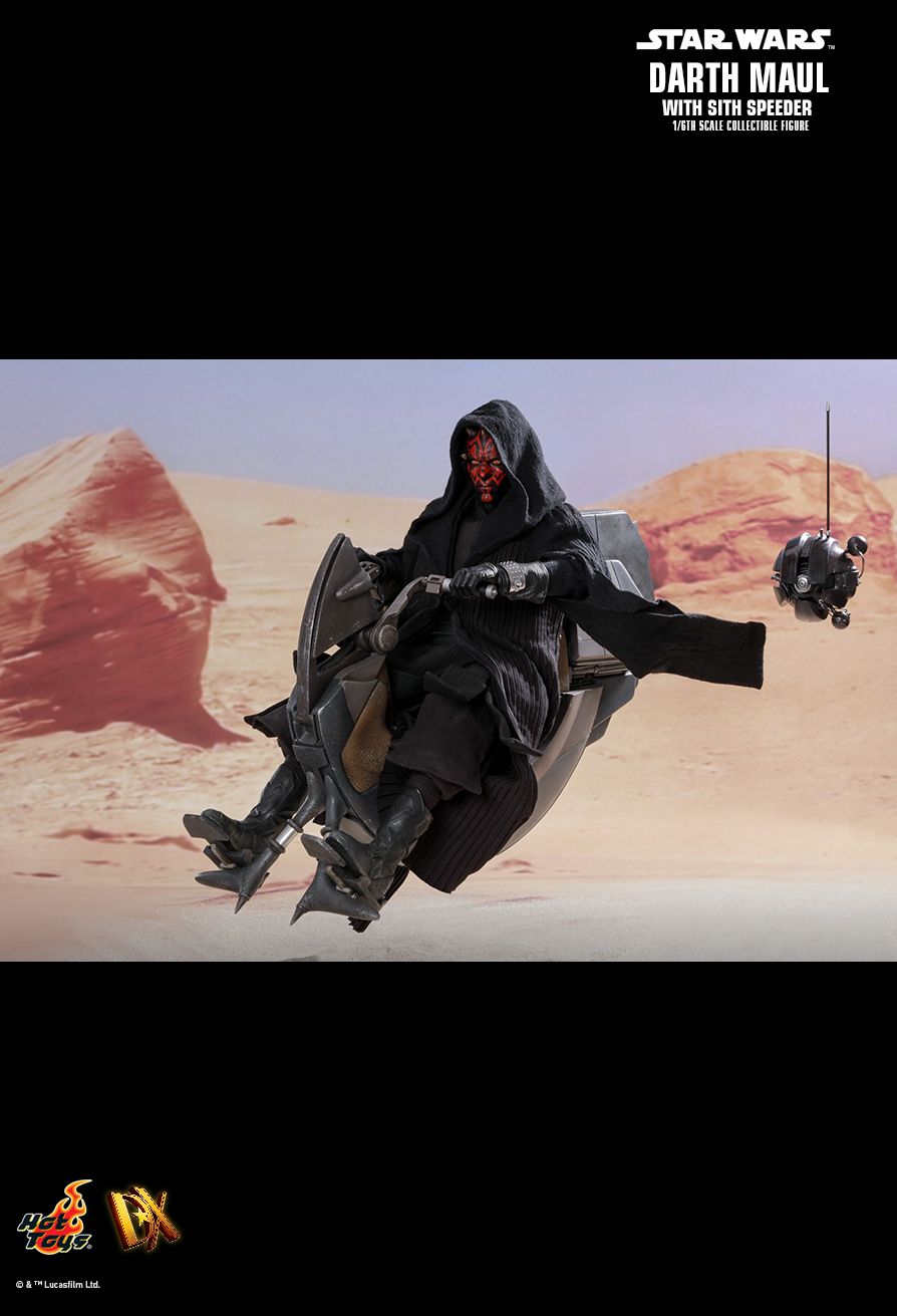 starwars - NEW PRODUCT: HOT TOYS: STAR WARS EPISODE I: THE PHANTOM MENACE DARTH MAUL WITH SITH SPEEDER 1/6TH SCALE COLLECTIBLE FIGURE 4100