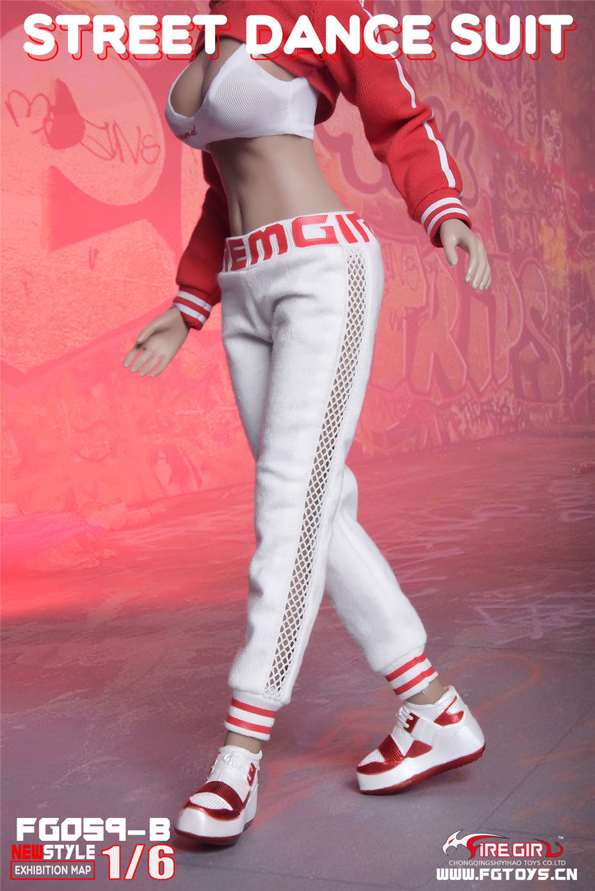 NEW PRODUCT: Fire Girl Toys: 1/6 scale Women's Street Dance Outfit (FG-059A, B, C) 3 colors 4108