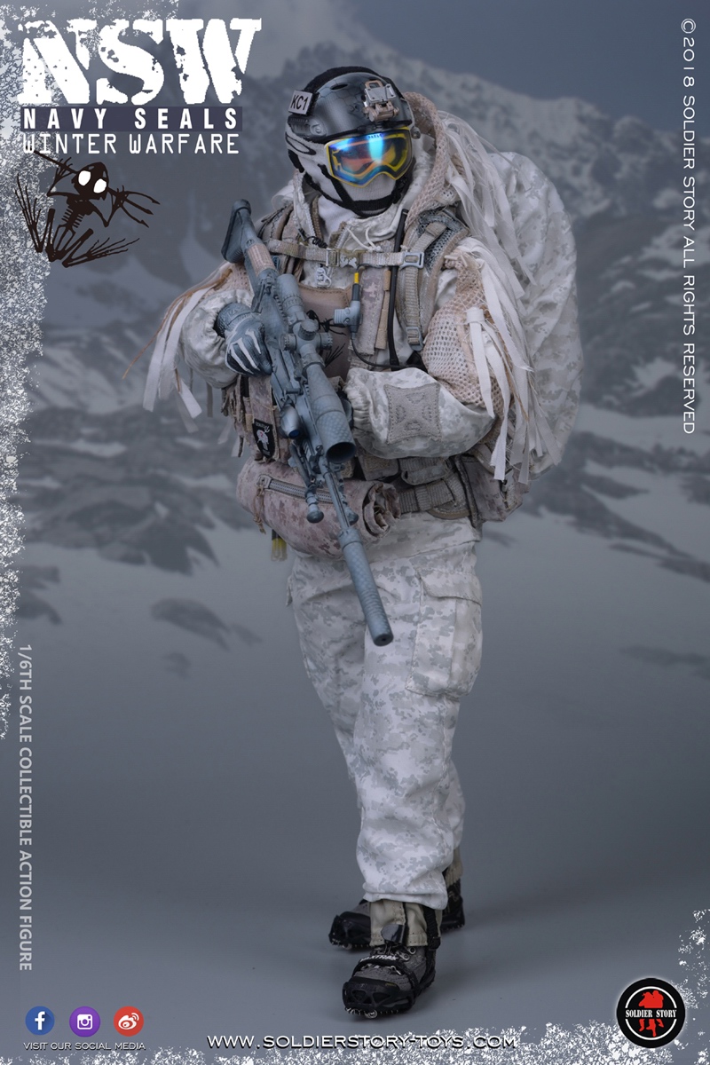 SS109 - NEW PRODUCT: SoldierStory: 1/6 US Navy Seals - NSW Snow Precision Shooter MARKSMAN (SS109#) 411