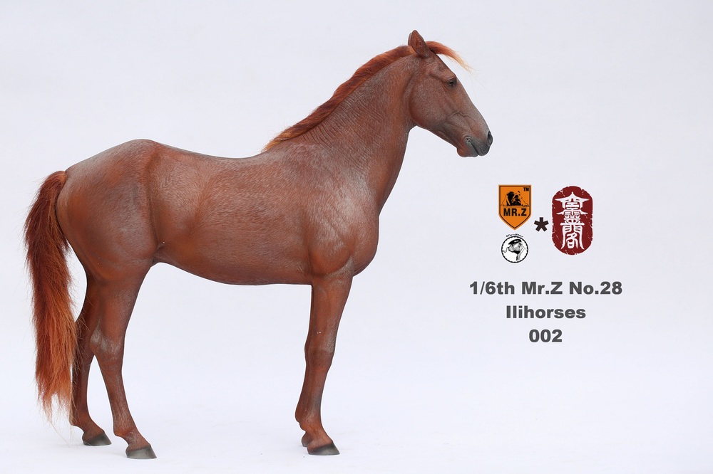 Mr  Z Horse - NEW PRODUCT: Mr.Z (*Air Lingge cooperation) new product: 1/6 simulation animal twenty-eighth bomb - Yili horse full set of 6 438