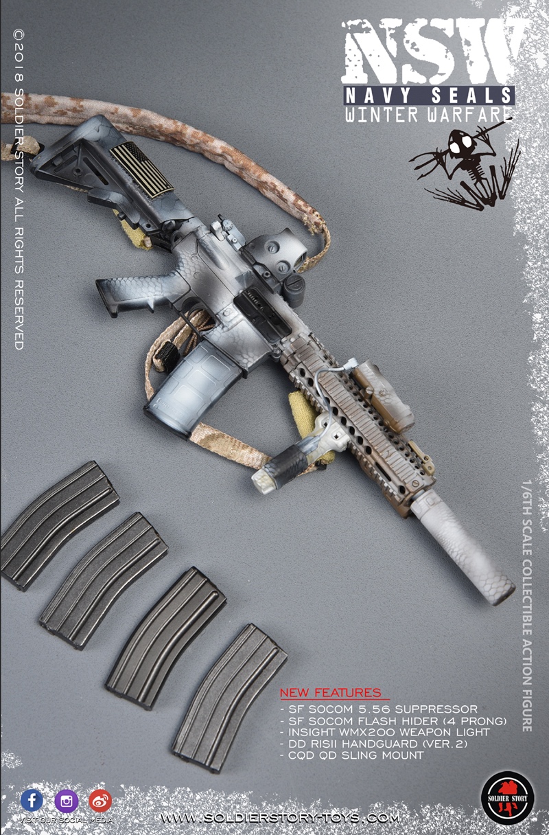 ModernMilitary - NEW PRODUCT: SoldierStory: 1/6 US Navy Seals - NSW Snow Precision Shooter MARKSMAN (SS109#) 5610