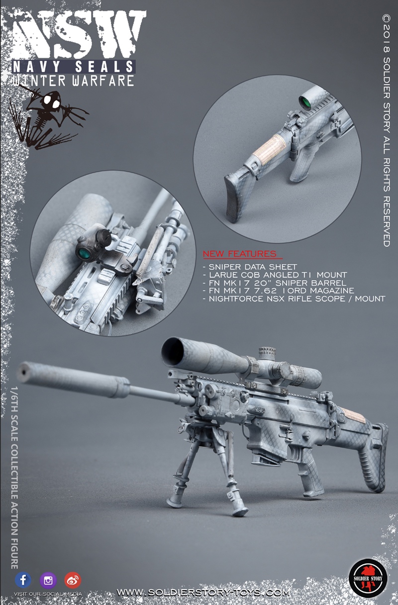 modernmilitary - NEW PRODUCT: SoldierStory: 1/6 US Navy Seals - NSW Snow Precision Shooter MARKSMAN (SS109#) 5810