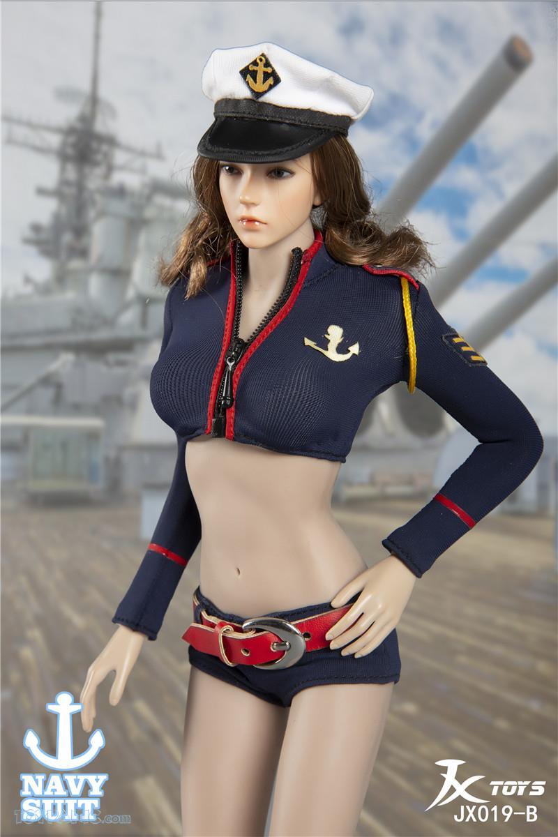 NEW PRODUCT: 1/6 Sexy Female Navy Suit 2 colors  From JX Toys  Code: JX-019A, B 61820130