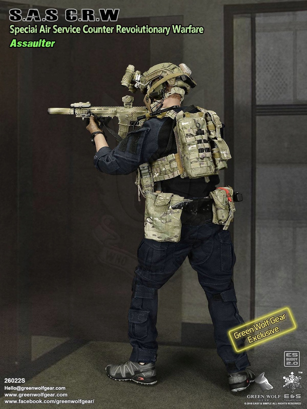SAS - NEW PRODUCT: Easy & Simple SAS (Special Air Service) CRW (Counter Revolutionary Warfare)  Assaulter Exclusive Figure 715