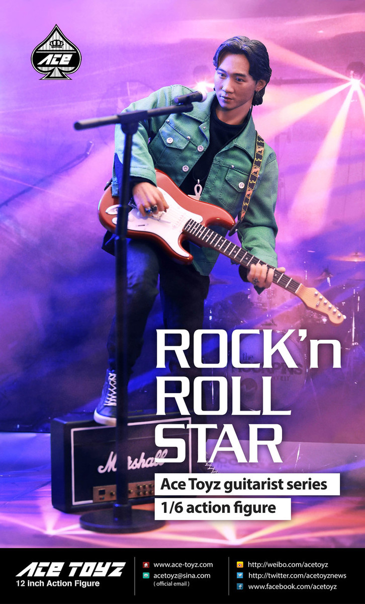Asian - NEW PRODUCT: Ace Toyz AT-007 1/6 Guitarist Series : Rock & Roll Star Action Figure 821