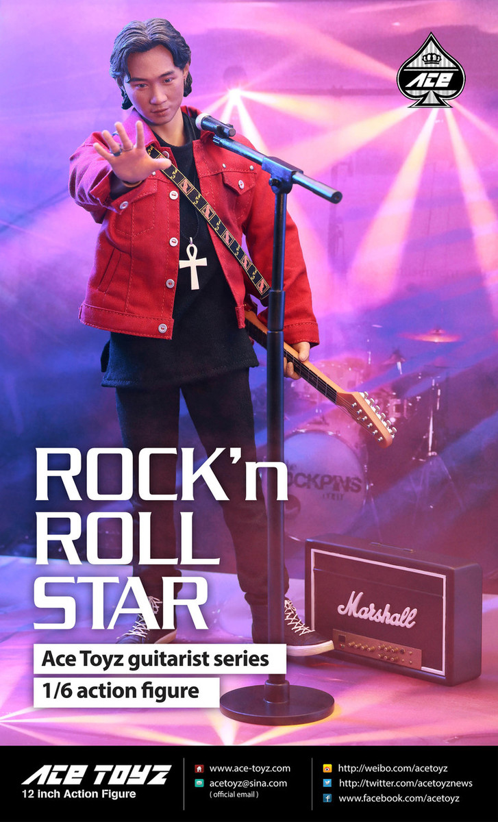 Asian - NEW PRODUCT: Ace Toyz AT-007 1/6 Guitarist Series : Rock & Roll Star Action Figure 921