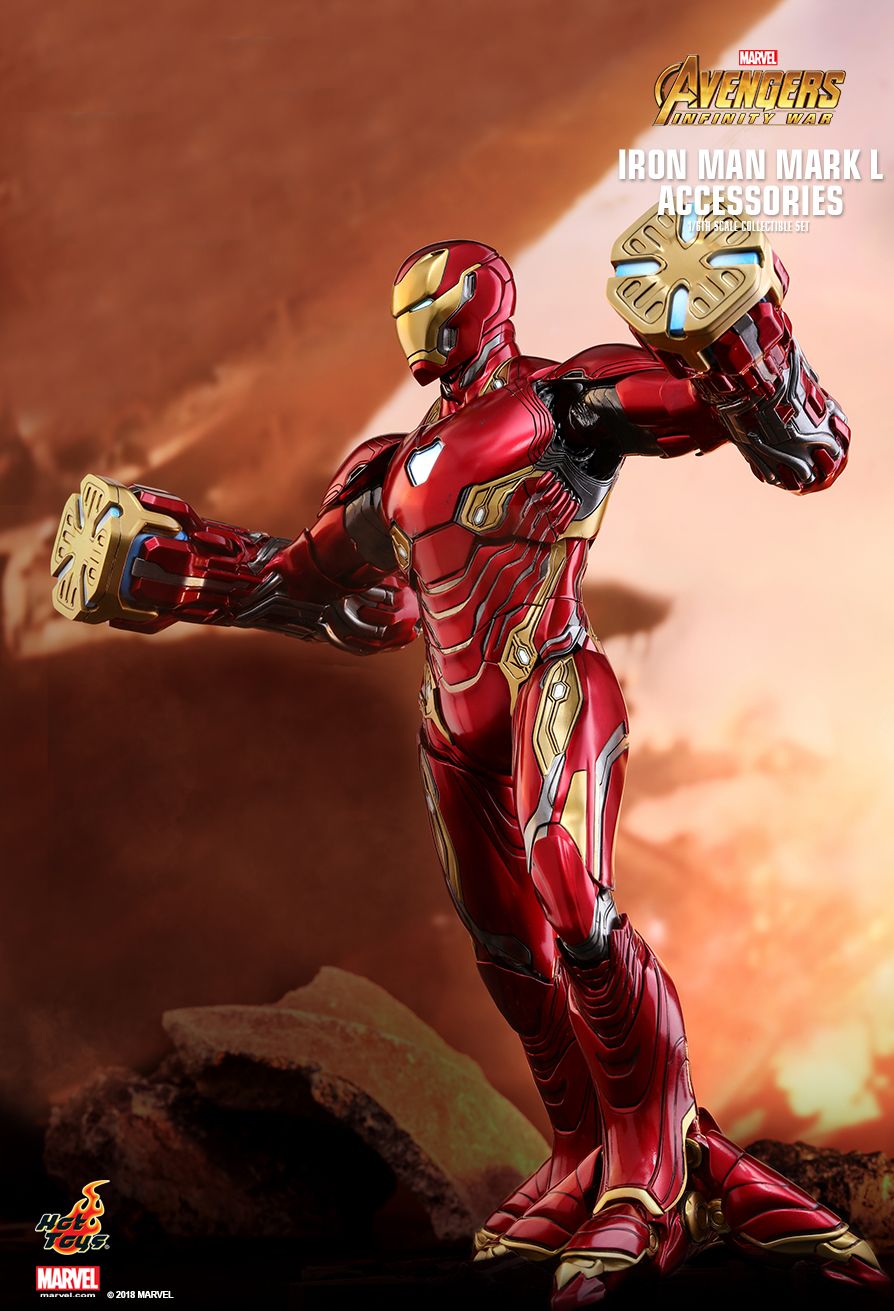 NEW PRODUCT:  HOT TOYS: AVENGERS: INFINITY WAR IRON MAN MARK L 1/6TH SCALE ACCESSORIES COLLECTIBLE SET 974