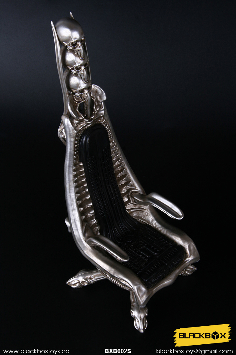 NEW PRODUCT: BLACK BOX TOYS: [BB-BXB002S] 1/6 A DARK STAR’S WORLD H.R.G MASTERPIECE DESIGNER CHAIR METALLIC COLOR 983