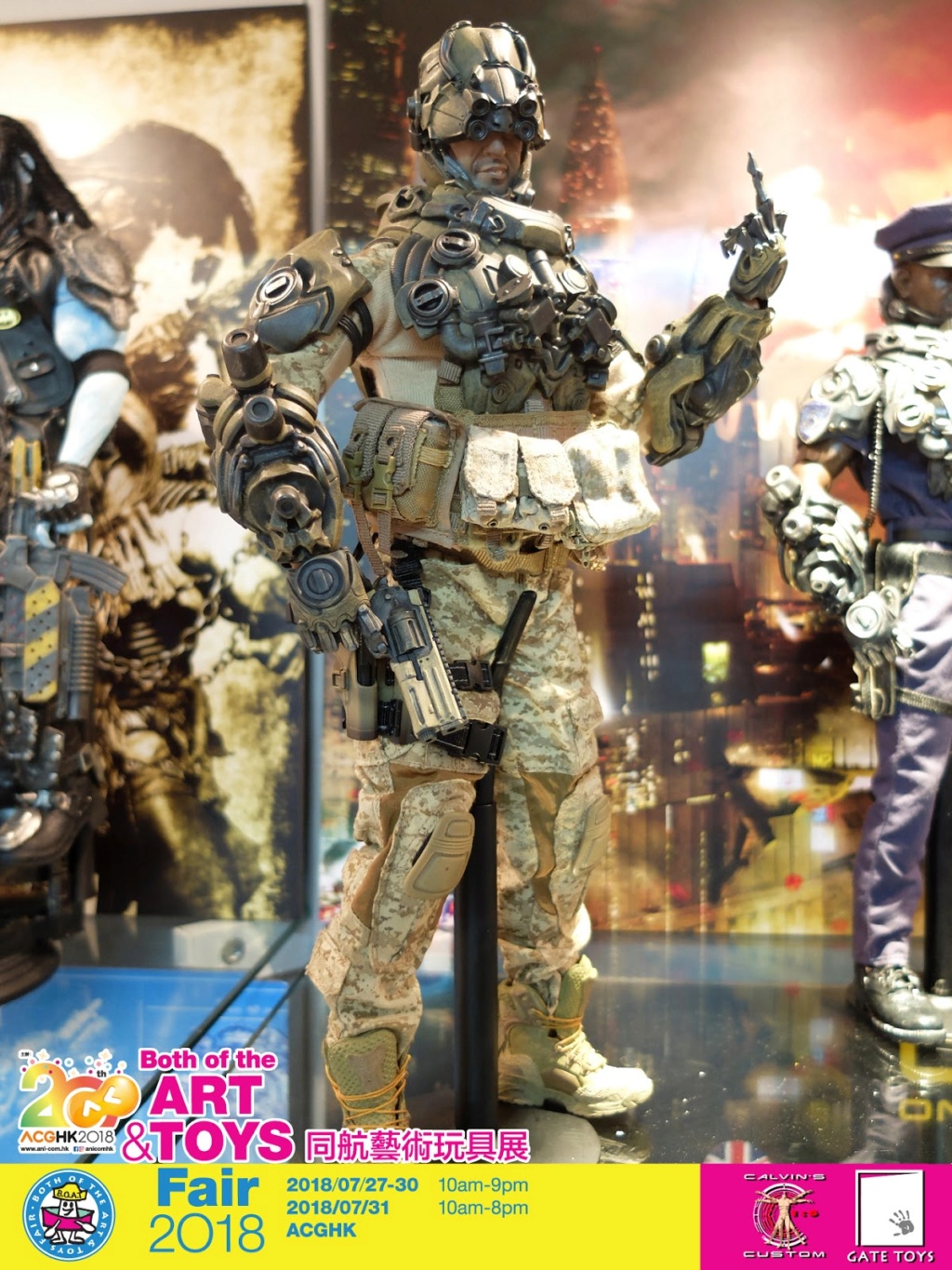 Calvin - Calvin's Custom showcases new 1/6th Futuristic Military Armor Set @ B.O.A.T, ACGHK 2018 B0510