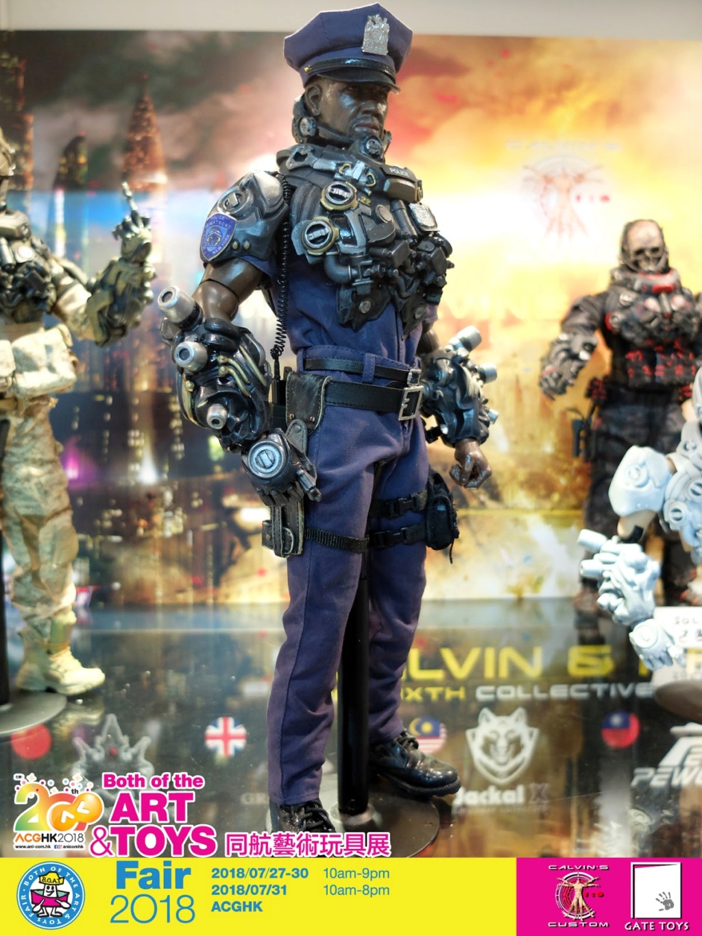 FuturisticMilitaryArmor - Calvin's Custom showcases new 1/6th Futuristic Military Armor Set @ B.O.A.T, ACGHK 2018 B0610