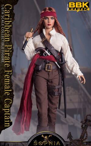 NEW PRODUCT: BBK: 1/6 Caribbean Pirate Female Captain - Sophia 