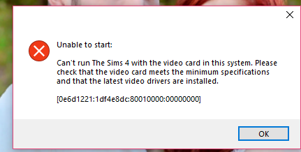 Your system appears. Ошибка при запуске симс 4. Симс 4 unable to open. Ошибка couldn't start. Unable to start SIMS 4.