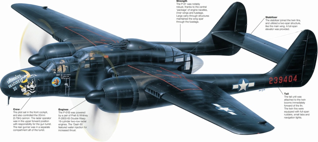 P-61A-10 Black Widow SN 42-5598 "Sleepy Time Gal II" Cpt. Ernest Thomas - 6th NFS - 1945 (1/32) 00012