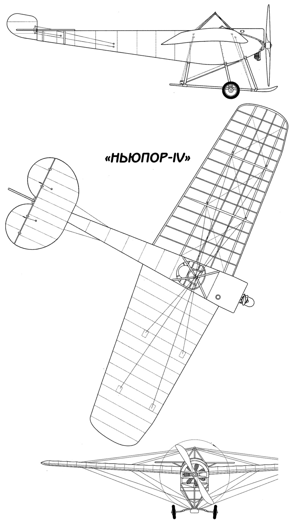 Nieuport type IV ... et plus globalement les Nieuport jusqu'en 1914 ! Nieup410