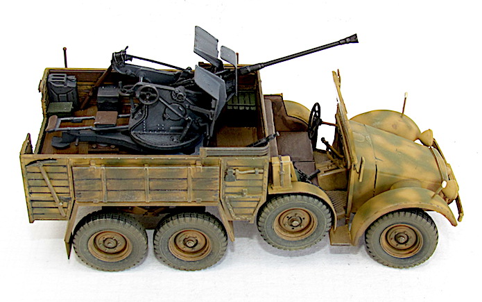 6x4 Truck Krupp Protze et 2cm Flak 30 1/35 Mix Tamiya/Esci 197