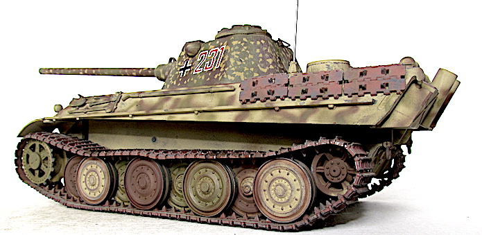 Panzer V Ausf. F Panther (7,5cm) 1/35 Nitto/Tourelle résine Img_5820