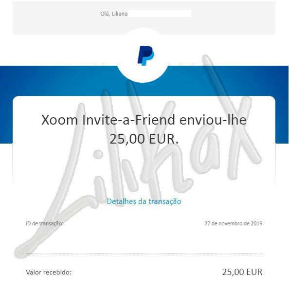 [PAGA] Ganhar 25€ no Paypal com a XOOM Xoom_310
